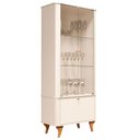 Ver imagem 2 de Cristaleira Louceira Sala de Jantar com Vidro Arumã MDF Design Moderno