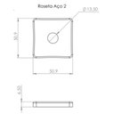 Ver imagem 4 de Fechadura Safira Interna Roseta Quadrada Latonada Oxidada 55mm União Mundial