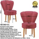 Ver imagem 3 de Kit 3 Cadeiras para Mesa de Jantar Estrutura em Madeira Maciça Tecido Veludo Premium Pés Palito