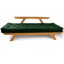 Ver imagem 7 de Sofá Japão Futon Verde Militar em Madeira Maciça Cor Mel