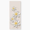 Ver imagem 4 de Adesivo de Porta - Flores Branca 2