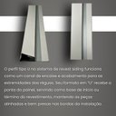 Ver imagem 4 de Perfil Final Tipo U Barra 4x299 Branco Formaco Decor