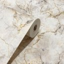 Ver imagem 2 de Papel de Parede Marmorizado Dourado Vinilico Lavável+cola com Aplicação