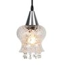 Lustre Pendente Taschibra Cristal Aisha Boreal E27 Transparente Bivolt Prata - 2