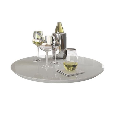 Prato Giratório Off White 60cm