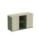 Ver imagem 3 de Armário Credenza 2 Portas Pivotante P25 Verde/Salvia/Castanheira Marrom