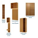 Ver imagem 6 de Guarda Roupa Planejado 5 Peças 1 Mesa Cabeceira Samambaia CabeCasa MadeiraOriginals Marrom/Carvalho