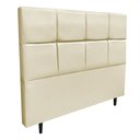 Ver imagem 1 de Cabeceira Roma para Cama Box Casal 140 cm Corino Bege I02 - D'Rossi