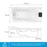 Banheira de Hidromassagem Serenade em Gel Coat Super Luxo 160cm - sem Aquecedor - Volume Ideal 180 L - 110V - 3