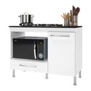 Ver imagem 1 de Balcão de Cozinha para Cooktop/forno 105cm com Tampo 1 Porta 1 Gaveta Multimóveis Cr20498