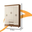 Ver imagem 2 de Guarda Roupa 6 Portas 2 Gavetas Andirá