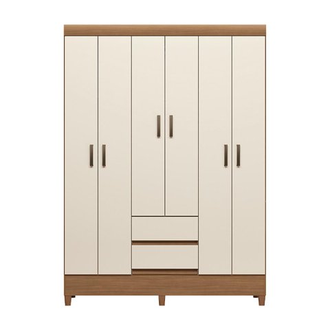 Guarda Roupa 6 Portas 2 Gavetas Andirá