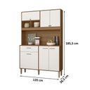 Ver imagem 2 de Cozinha Compacta Erva Doce 120cm Ipê Off White Nicioli