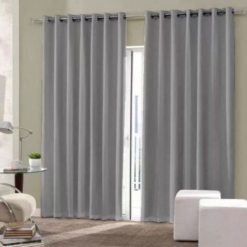 Cortina Blackout Cinza 2,80 x 2,30m Para Sala Quarto