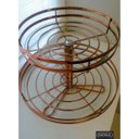 Ver imagem 4 de Fruteira Redonda de Mesa com Duas Prateleiras de Vidro Giosul em Aço Carbono Rosé Gold