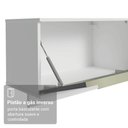 Ver mais imagens de Rack Suspenso para Tv até 80 Polegadas 218 Cm 2 Portas Branco/cinza Lux Madesa