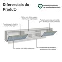Ver imagem 4 de Rack Suspenso para Tv até 80 Polegadas 218 Cm 2 Portas Branco/cinza Lux Madesa