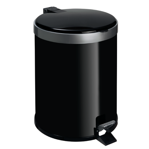 Lixeira Com Pedal Cesto Lixo Banheiro 5L Cozinha Escritório Preto Viel 3582