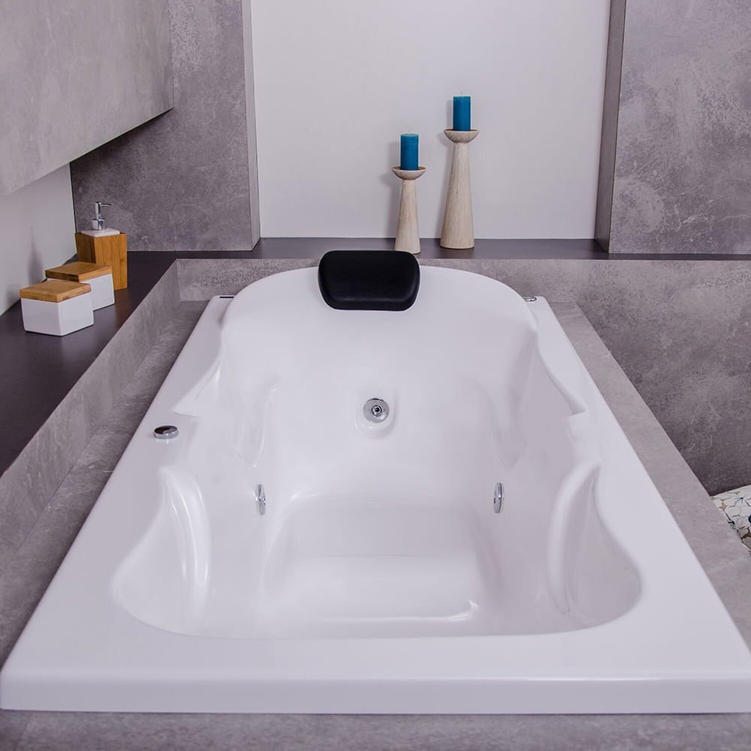 Banheira de Hidromassagem Serenade em Gel Coat Super Luxo com Aquecedor 160 Cm - Volume Ideal 180 Li - 220V - 1