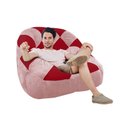 Ver imagem 3 de Kit 02 Poltrona Paloma Escritório Sala Pé Plástico Suede Rosa Bebê e Suede Vermelho - DOMINIC DECOR