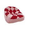 Kit 02 Poltrona Paloma Escritório Sala Pé Plástico Suede Rosa Bebê e Suede Vermelho - DOMINIC DECOR - 2