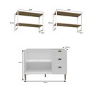Ver imagem 4 de Cozinha Modulada Aurora 120cm C/ Nicho Conjunto Provençal Cor:branco