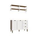 Ver imagem 2 de Cozinha Modulada Aurora 120cm C/ Nicho Conjunto Provençal Cor:branco