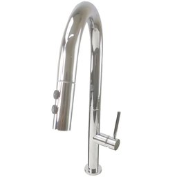 Torneira Gourmet Bancada Cozinha Ducha Retratil Monocomando Frio Quente 2 Modos de Jato - 1