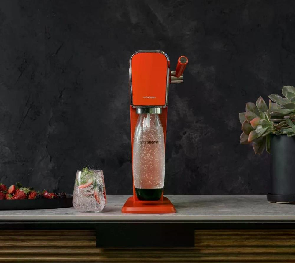 Máquina para Gaseificar Água Red Art Sodastream Vermelho - 5