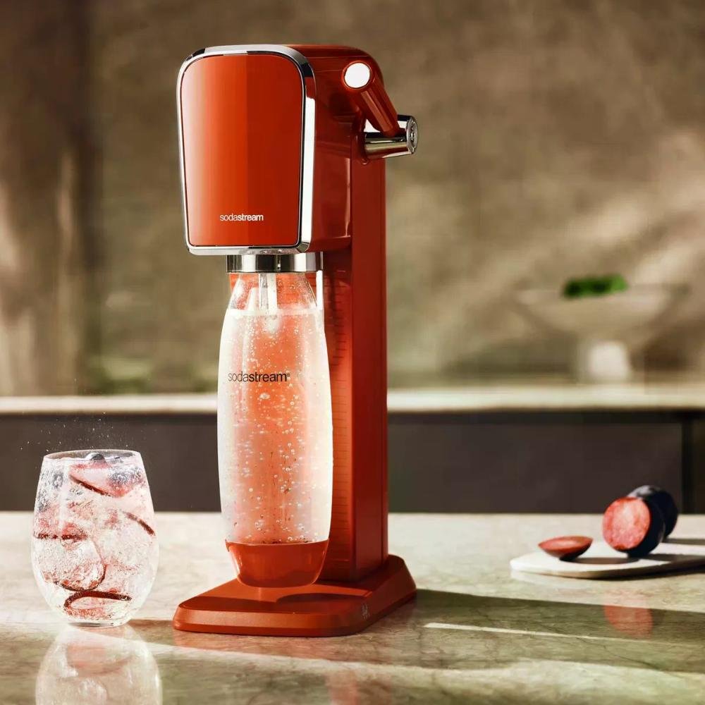 Máquina para Gaseificar Água Red Art Sodastream Vermelho - 8