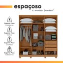 Ver imagem 2 de Guarda Roupas Casal 6 Portas 3 Gavetas Sing