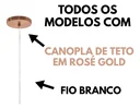 Ver imagem 2 de Lustre Pendente Rattan Cúpula Fibra Natural Luminária 39x30