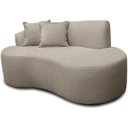 Ver imagem 1 de Sofá Feijão Orgânico Curvo Decorativo Forma Orgânica Linho para Sala e Escritorio