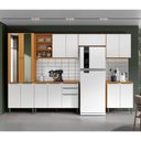 Ver imagem 2 de Cozinha Modulada Luana Composição 5 Cinamomo Branco - Aramóveis