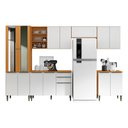 Ver imagem 1 de Cozinha Modulada Luana Composição 5 Cinamomo Branco - Aramóveis