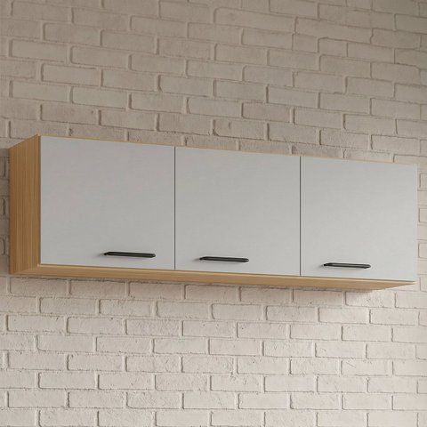 Armário de Cozinha Aéreo 120cm Classic Damasco/Off Z46 - Mpozenato