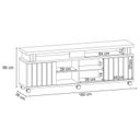 Ver imagem 3 de Rack Bancada Rivera 1.8 com Mesa de Centro Cadenza Cinamomo Off White – Hb Móveis