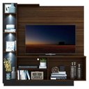 Ver imagem 4 de Estante Tv 55" Com 3 Leds E 2 Portas Dallas Multimóveis V3399 Madeirada/Preta Madeirado/Preto