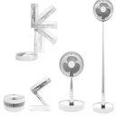 Ver imagem 1 de Ventilador Portátil Silencioso 7200mah Dobrável Usb 110/220v Cor:branco;tamanho:u
