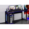Mesa Computador Gamer ME4152 Preto/Azul - Tecno Mobili - 1