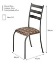 Ver imagem 4 de Conjunto de Cadeiras Jantar Kit com 4 Peças Cozinha Aço