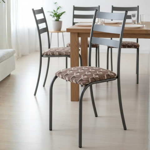 Conjunto de Cadeiras Jantar Kit com 4 Peças Cozinha Aço