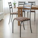 Ver imagem 1 de Conjunto de Cadeiras Jantar Kit com 4 Peças Cozinha Aço