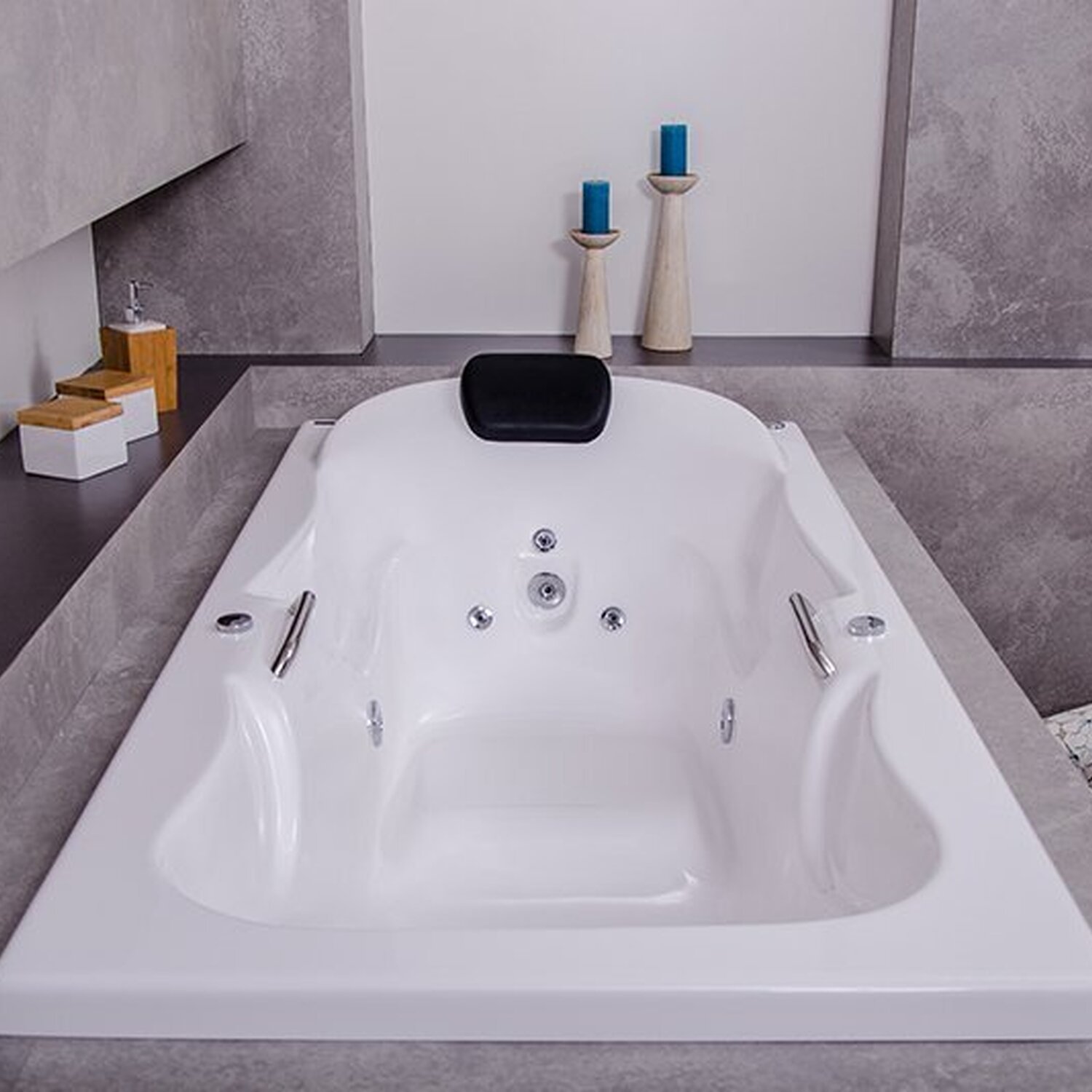 Banheira de Hidromassagem Serenade em Gel Coat Gran Luxo com Aquecedor 180 Cm - Volume Ideal 210 Lit - 110V - 1