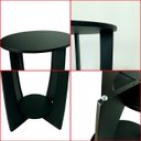 Ver imagem 5 de Mesa de Canto Sala de Estar Canadá com Base Clássica Curva Preto - Arkell