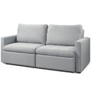 Ver imagem 5 de Sofá 3 Lugares Retrátil Reclinável para Sala de Estar 226cm Detroit K01 Linho Cinza - Lyam Decor