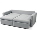 Ver imagem 7 de Sofá 3 Lugares Retrátil Reclinável para Sala de Estar 226cm Detroit K01 Linho Cinza - Lyam Decor