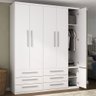 Guarda-roupa 5 Portas 6 Gavetas Modular 1310 Ilan Branco - 1