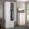 Guarda-roupa 5 Portas 6 Gavetas Modular 1310 Ilan Branco - 4