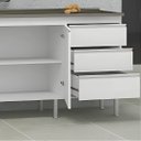 Ver imagem 4 de Gabinete de Cozinha 3 Portas Madeirado Balcão 174 Cm Mdf:madeirado/madeirado